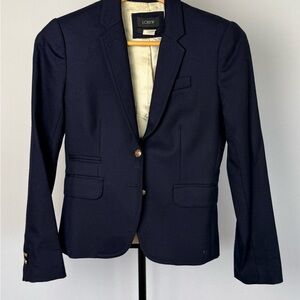 J. Crew Schoolboy Dark Blue Blazer
